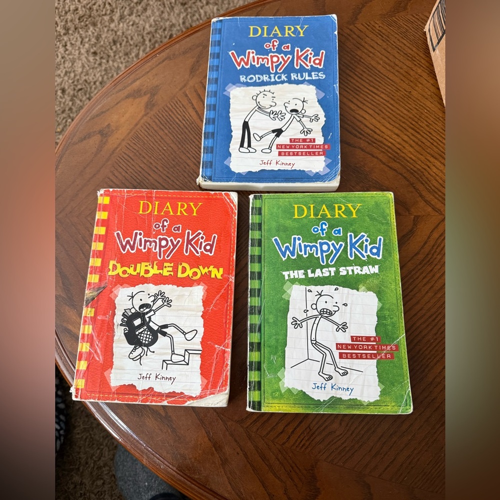 Diary of a Wimpy Kid Book Set of 3 Paperback